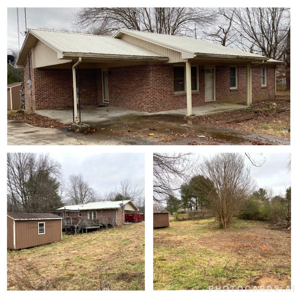 Brick Home & Lot • Carport • Outbuilding