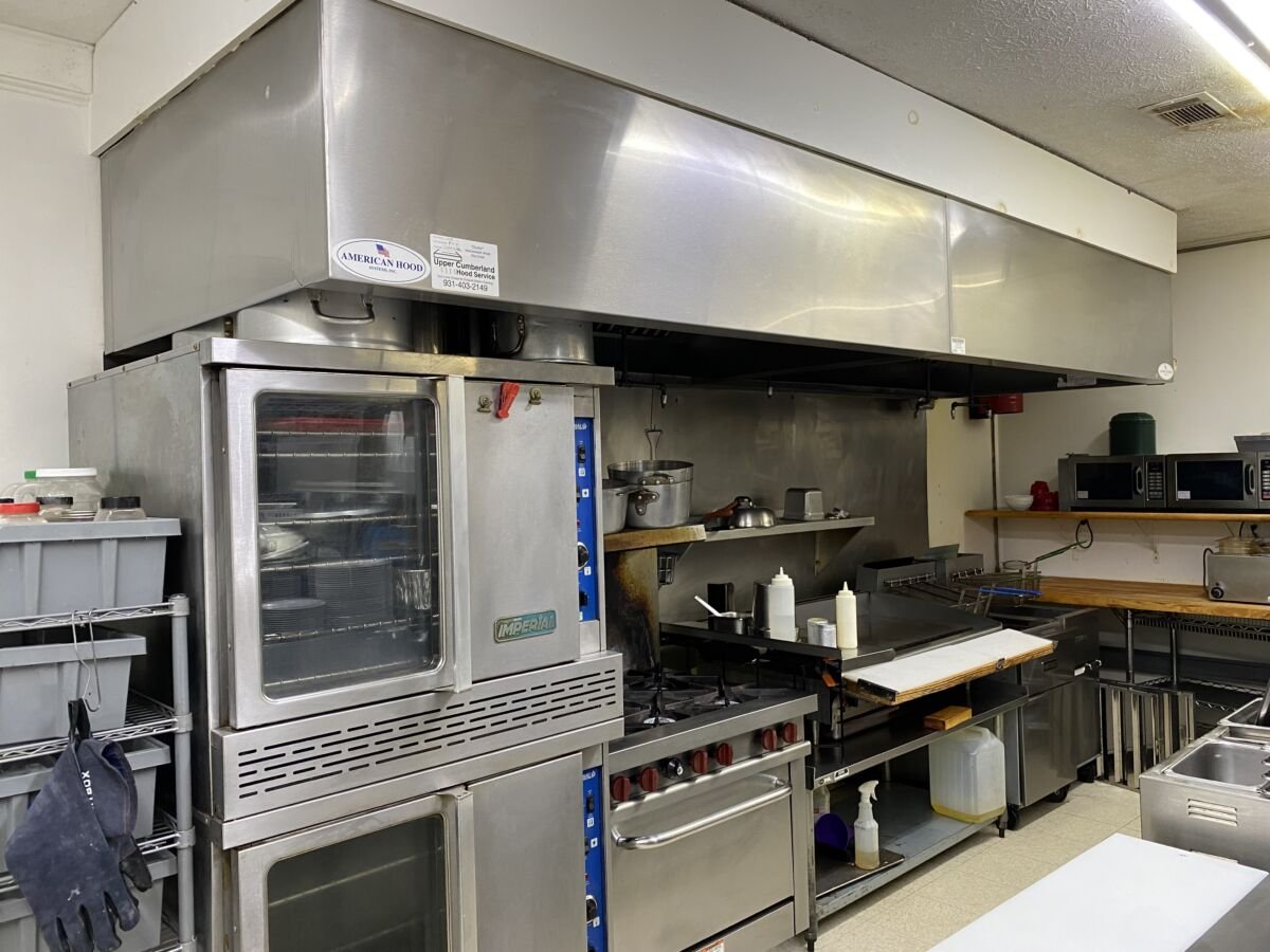 Garden Cafe Restaurant Equipment • Shelving • Booths • Tables • Freezer • Cooler